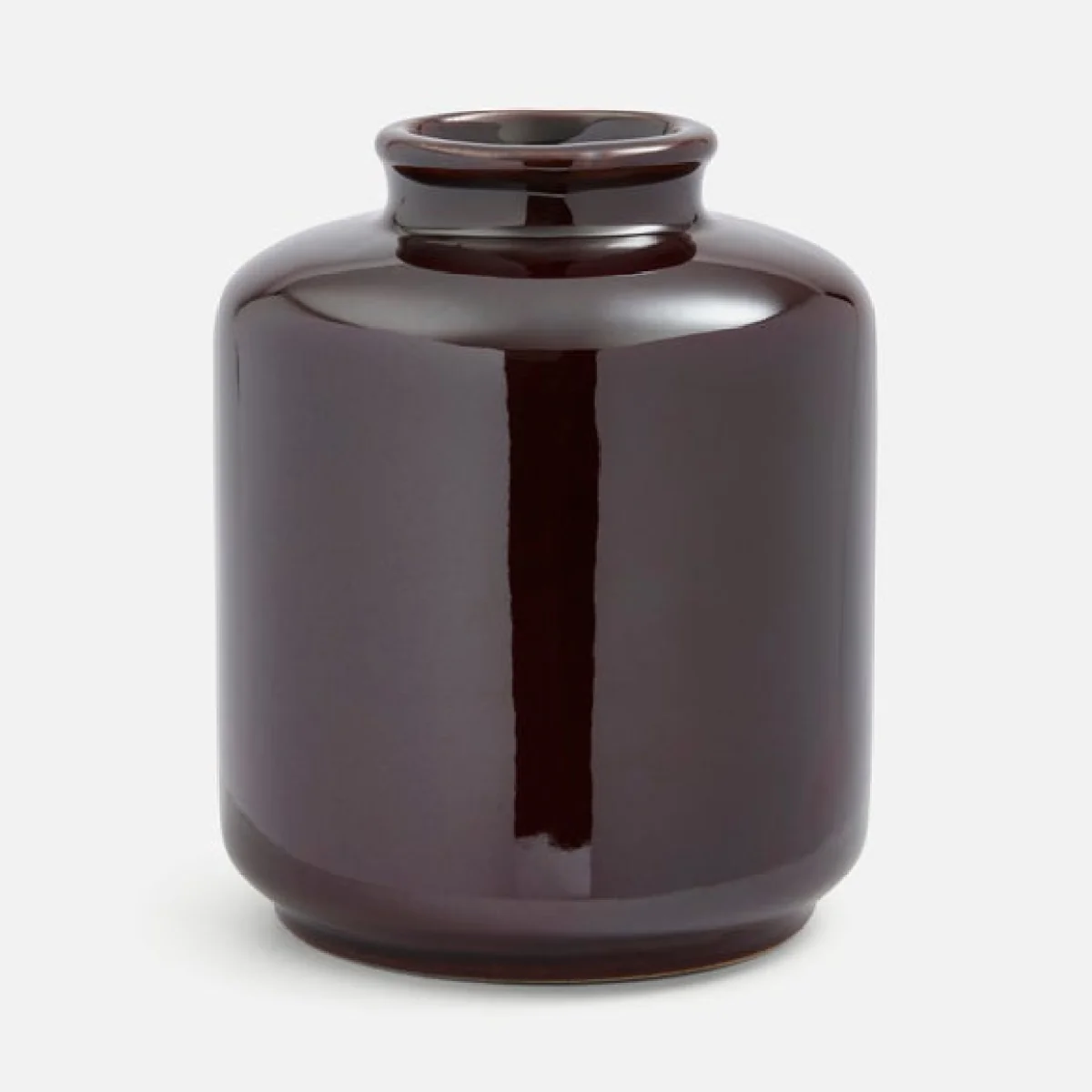 Mini High Gloss Brown Bottle Vase – image 3