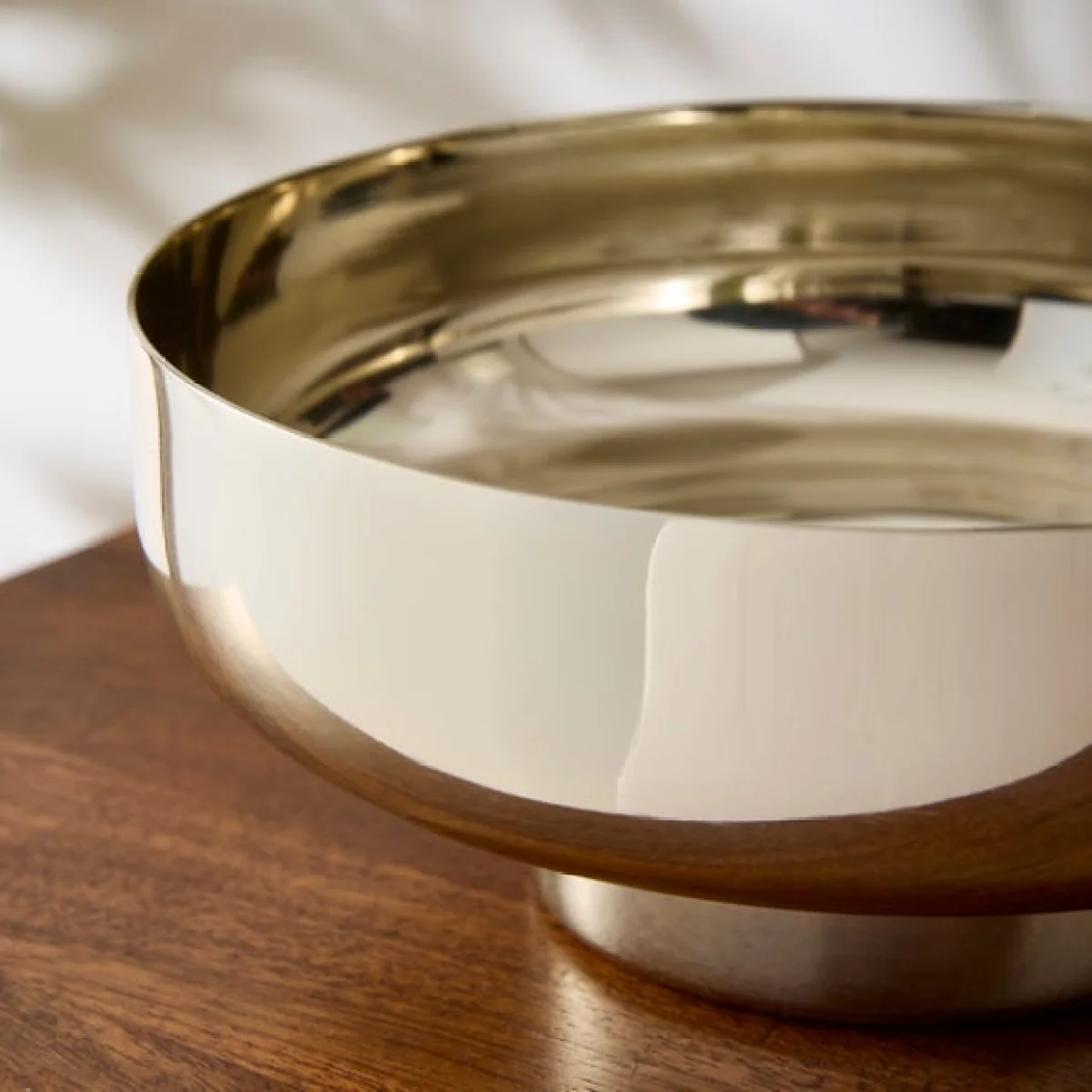 Gold Footed Metal Bowl – image 2