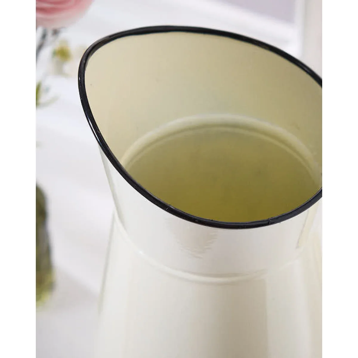 Vintage Style Cream Pitcher Jug Flower Vase – image 2
