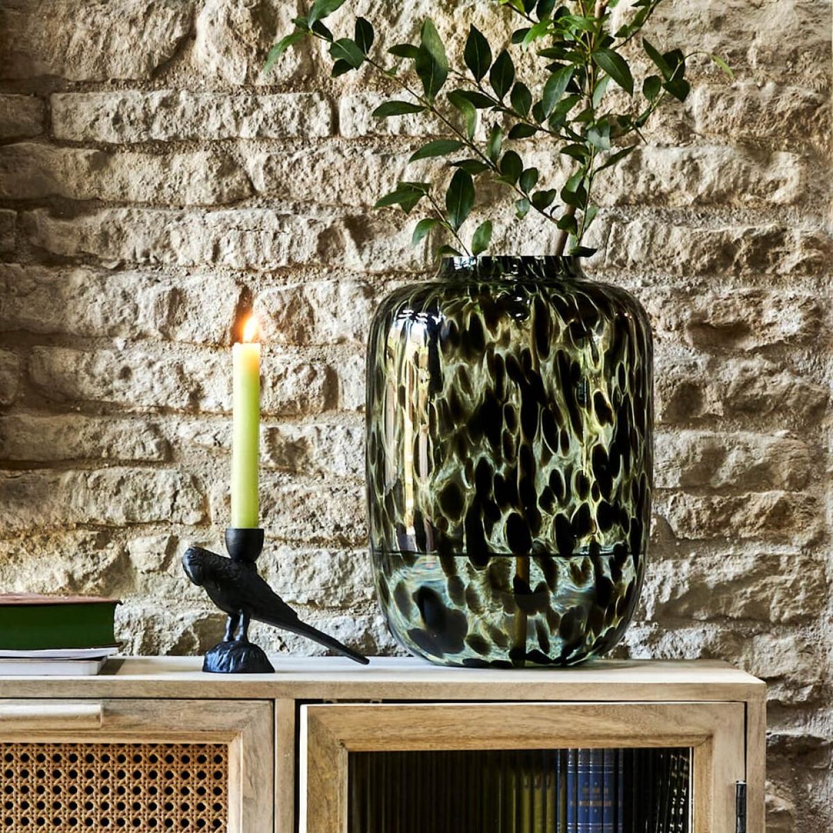 Graham and Green Large Black Speckle Vase – image 3