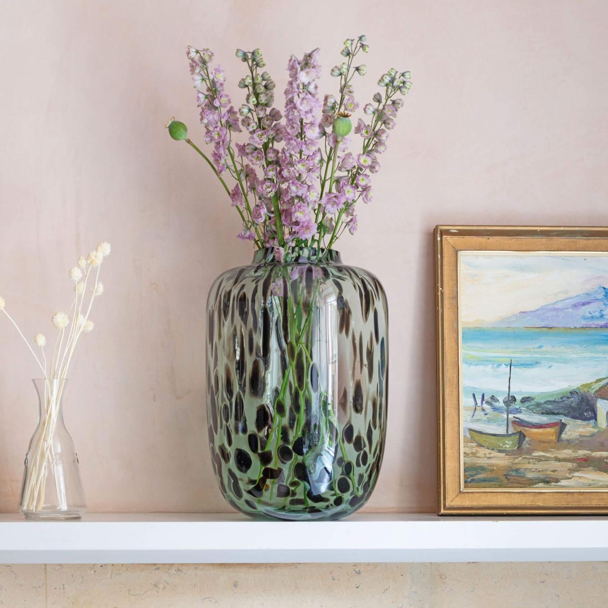 Graham and Green Large Black Speckle Vase – image 1