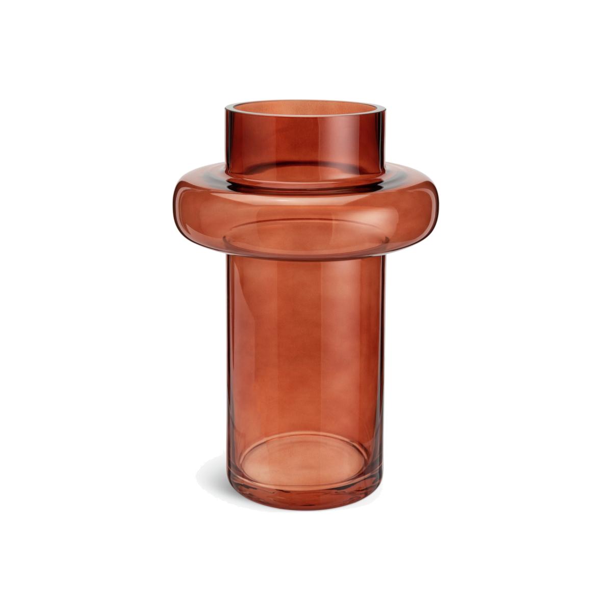 Habitat Large Glass Vase - Orange
