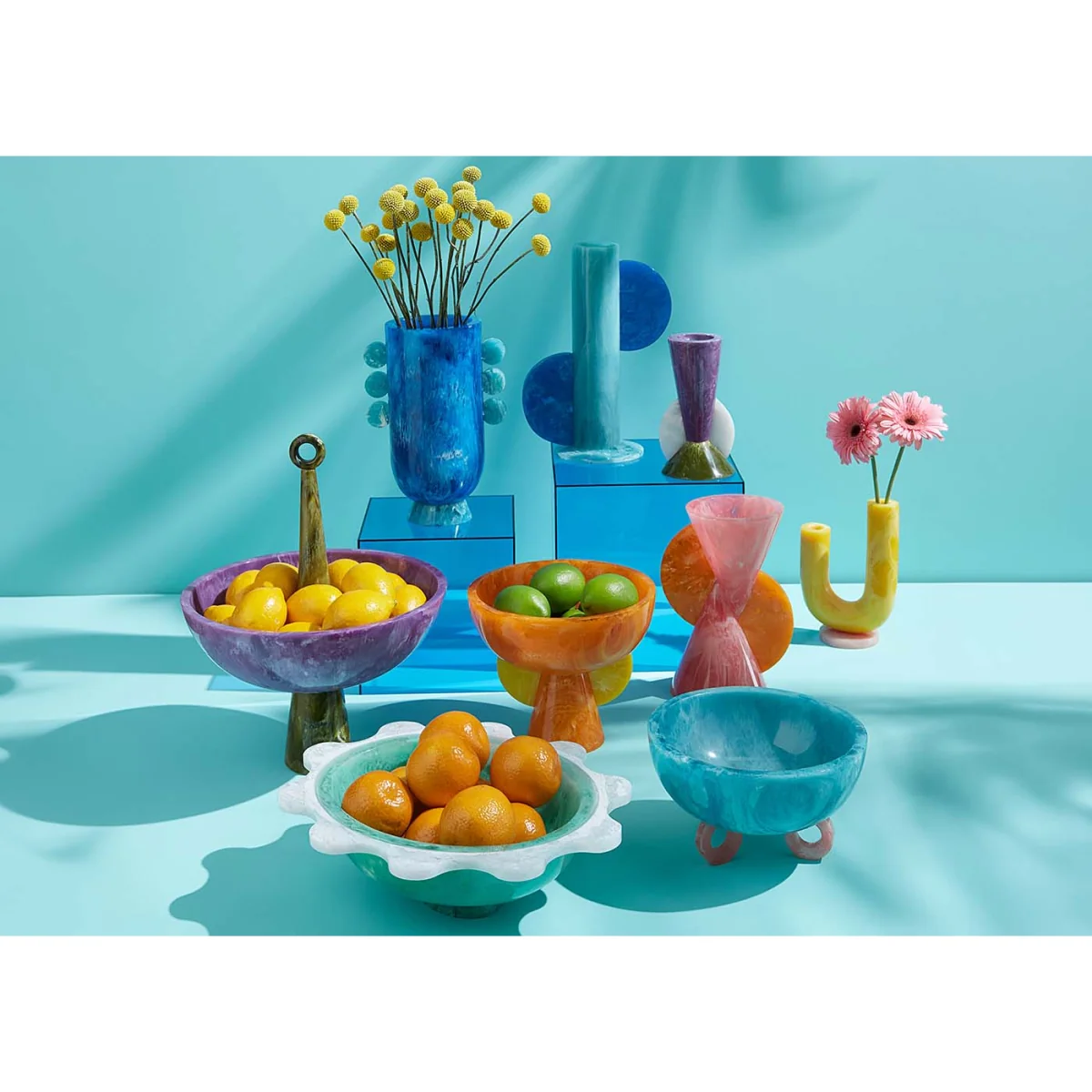 Jonathan Adler Como Disc Urn Turquoise – image 2
