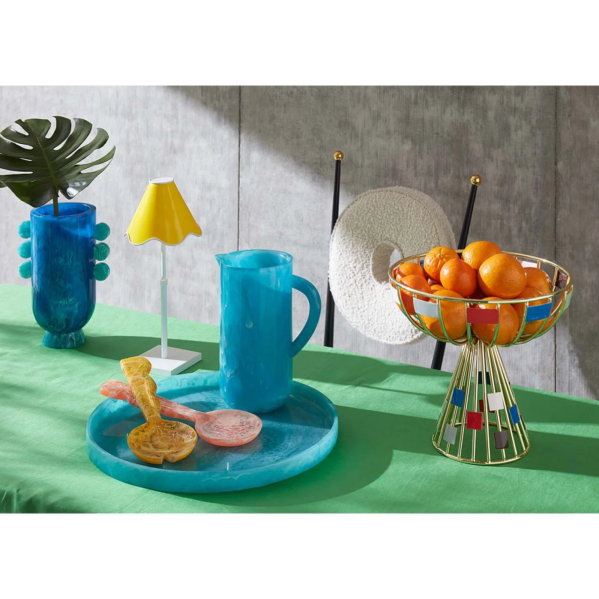 Jonathan Adler Como Disc Urn Turquoise – image 5