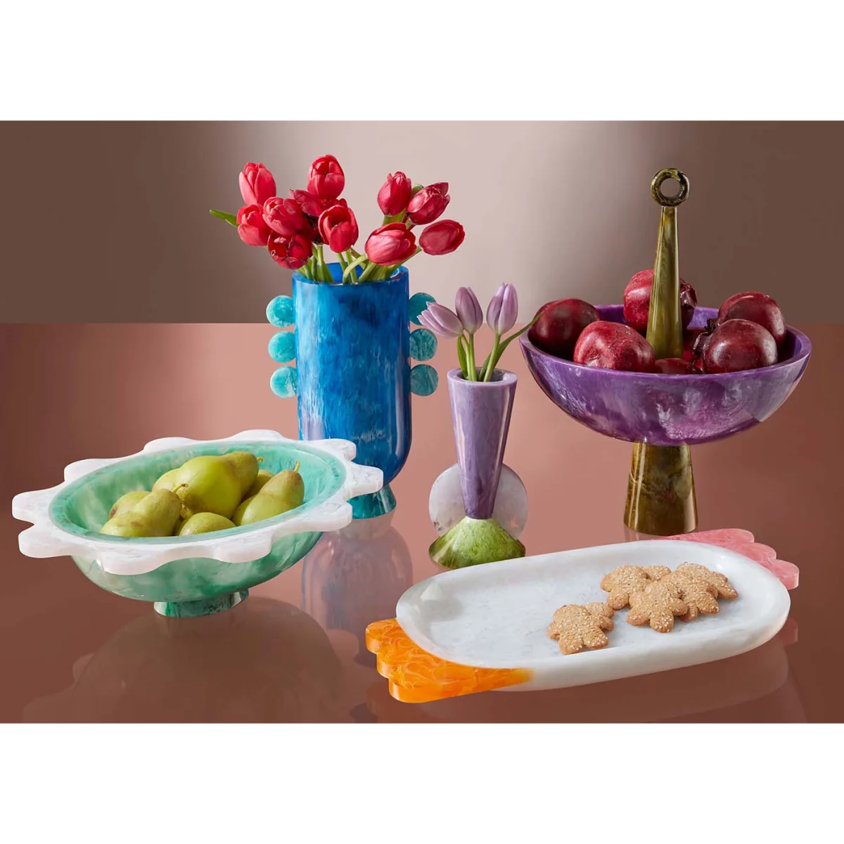 Jonathan Adler Como Disc Urn Turquoise – image 6