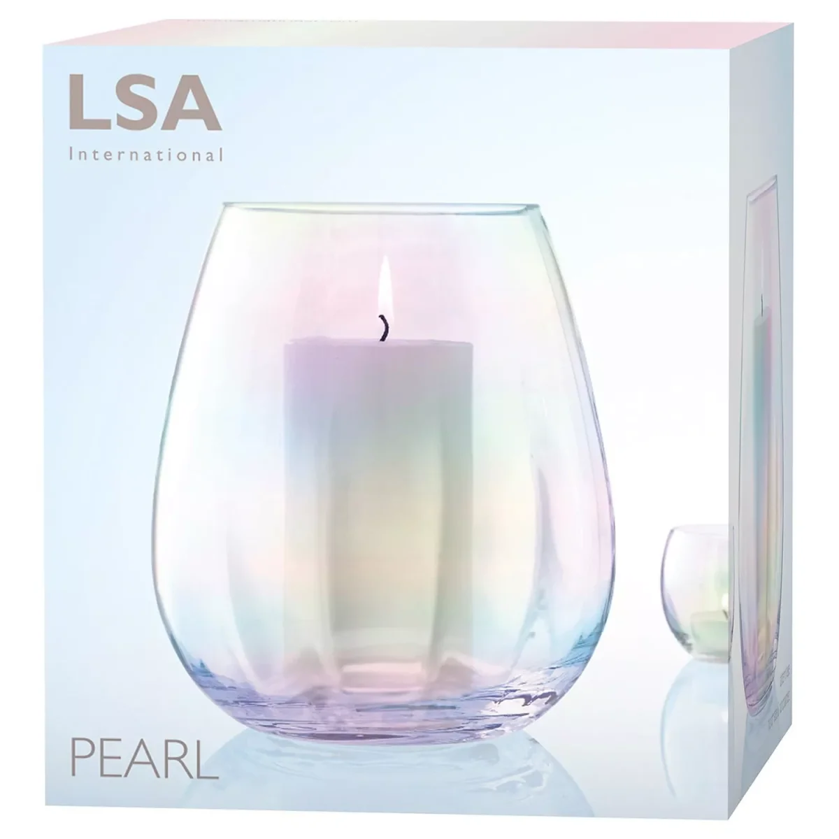 LSA International Pearl Optic Lantern/Vase, H22cm – image 2