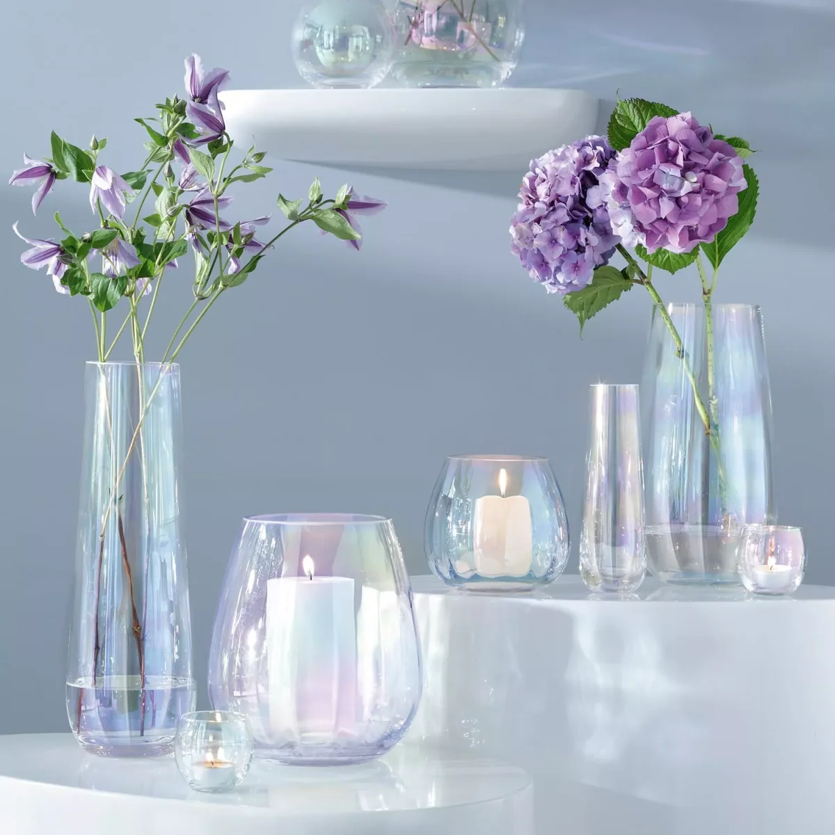 LSA International Pearl Optic Lantern/Vase, H22cm – image 3