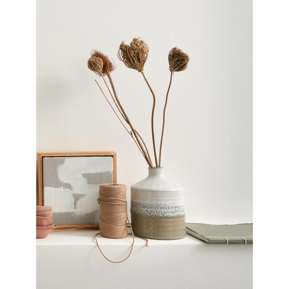Denby Kiln Bottle Vase, H14cm, Natural – image 2