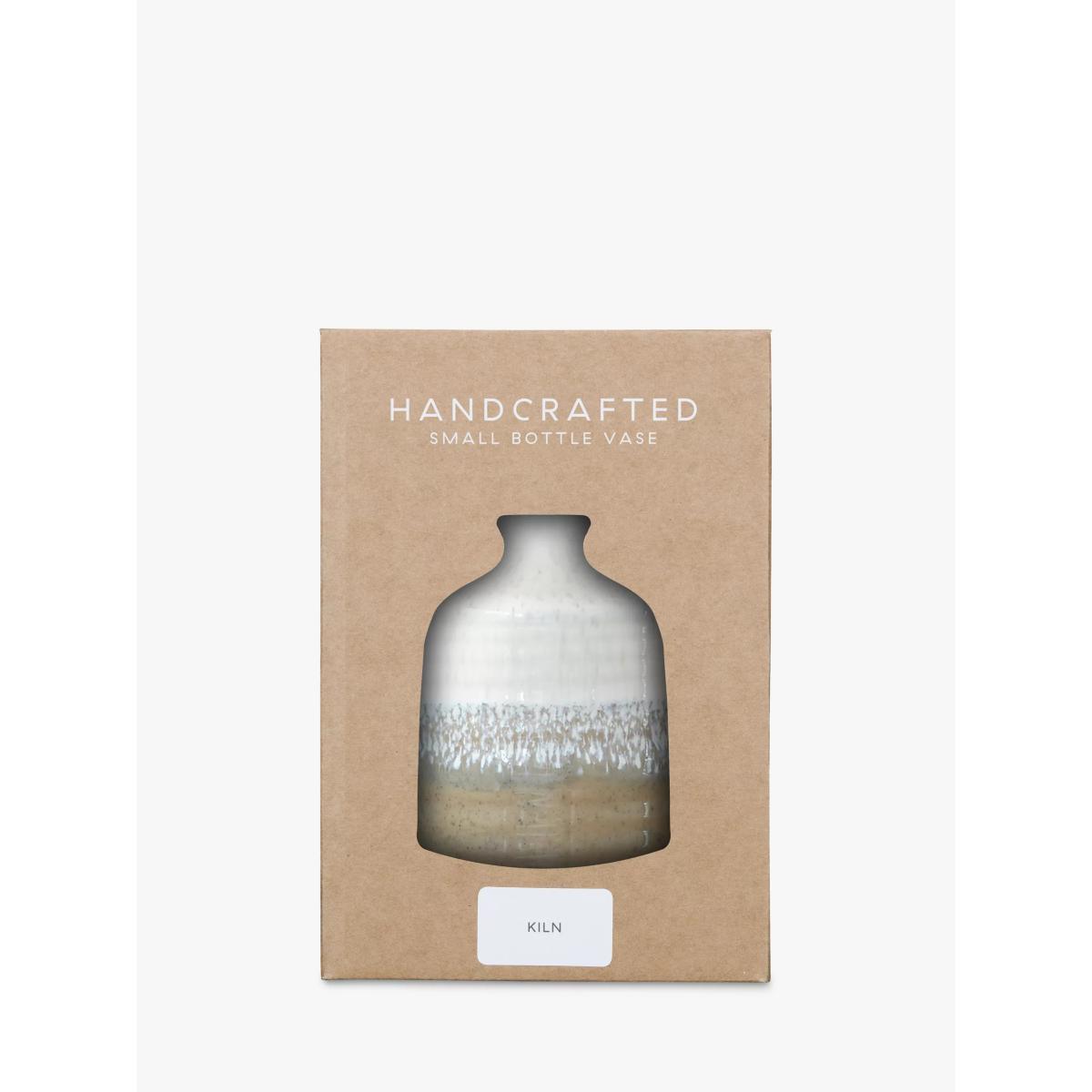 Denby Kiln Bottle Vase, H14cm, Natural – image 5