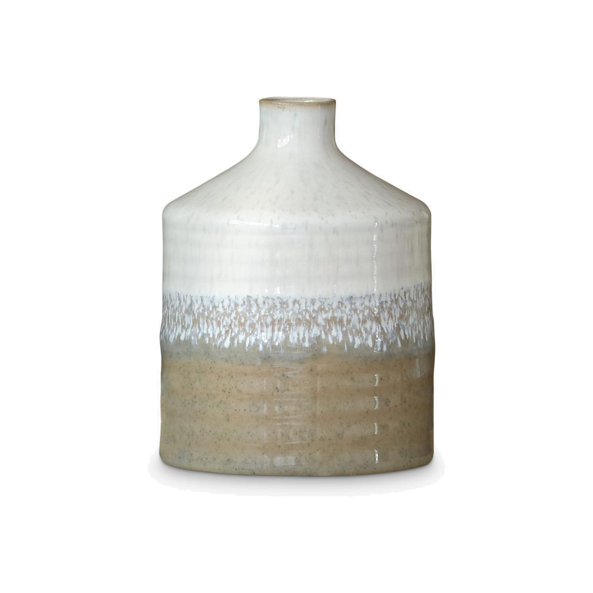Denby Kiln Bottle Vase, H14cm, Natural – image 1