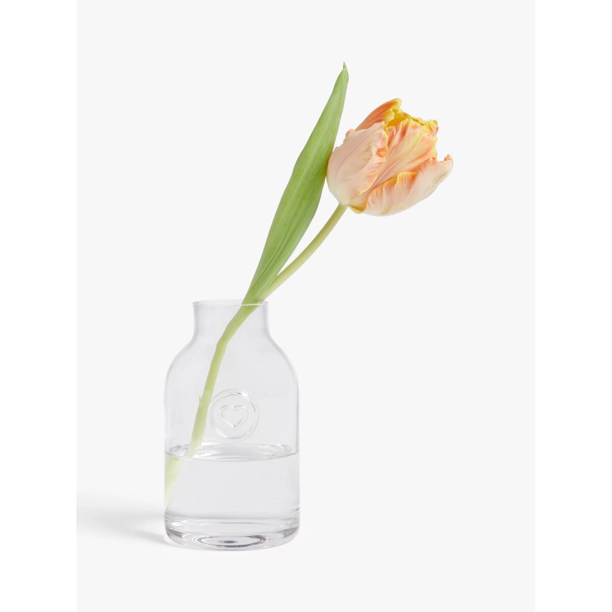 ANYDAY John Lewis & Partners Jam Jar Vase, H18cm, Clear – image 2