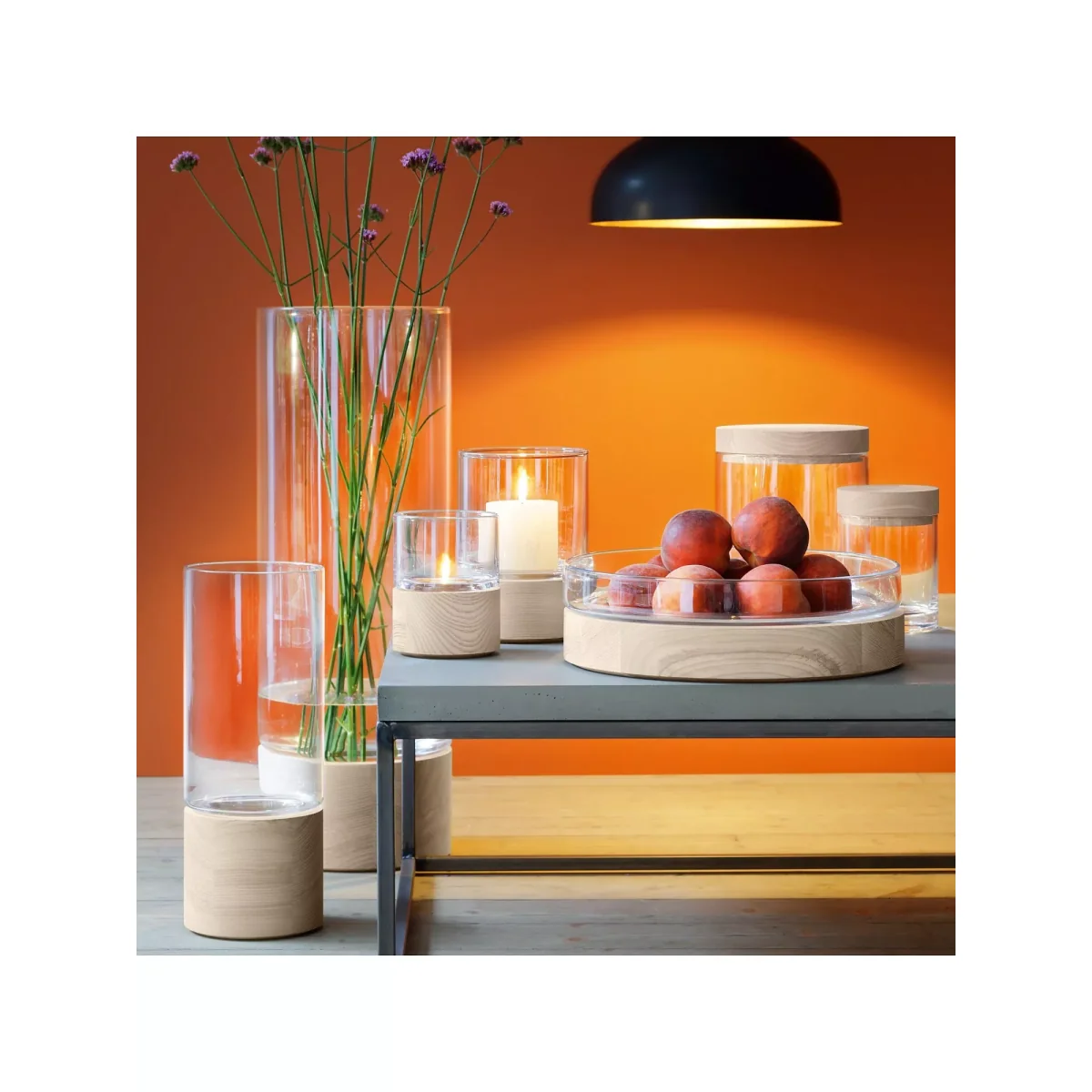 LSA International Lotta Glass Vase/Lantern, H62cm – image 5