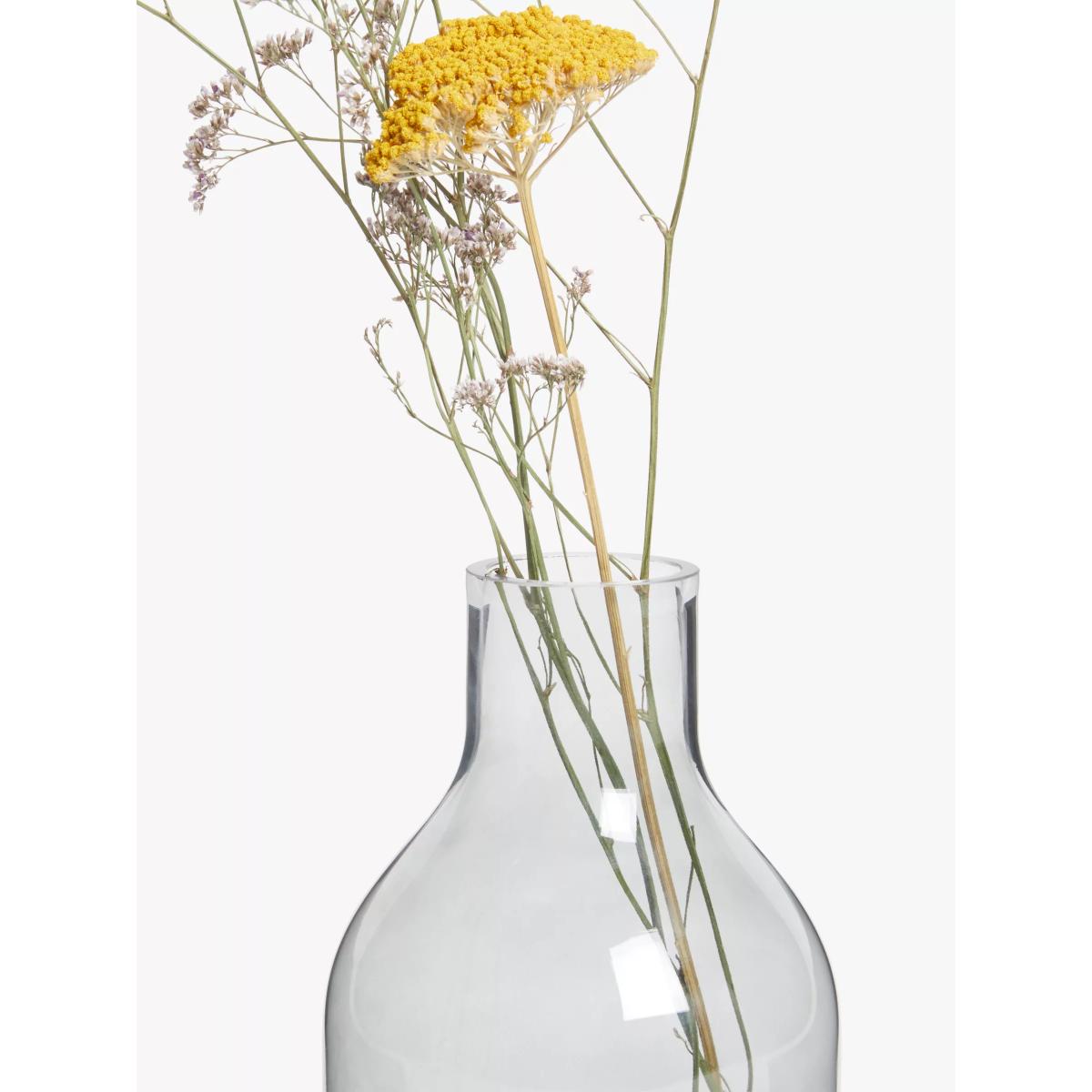 John Lewis Coloured Glass Vase, H22cm, Grey – image 2