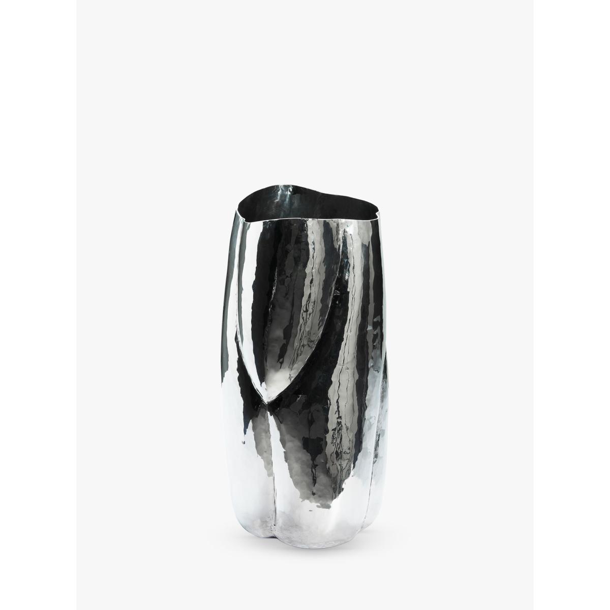 Tom Dixon Cloud Vase, H43.5cm, Silver – image 3