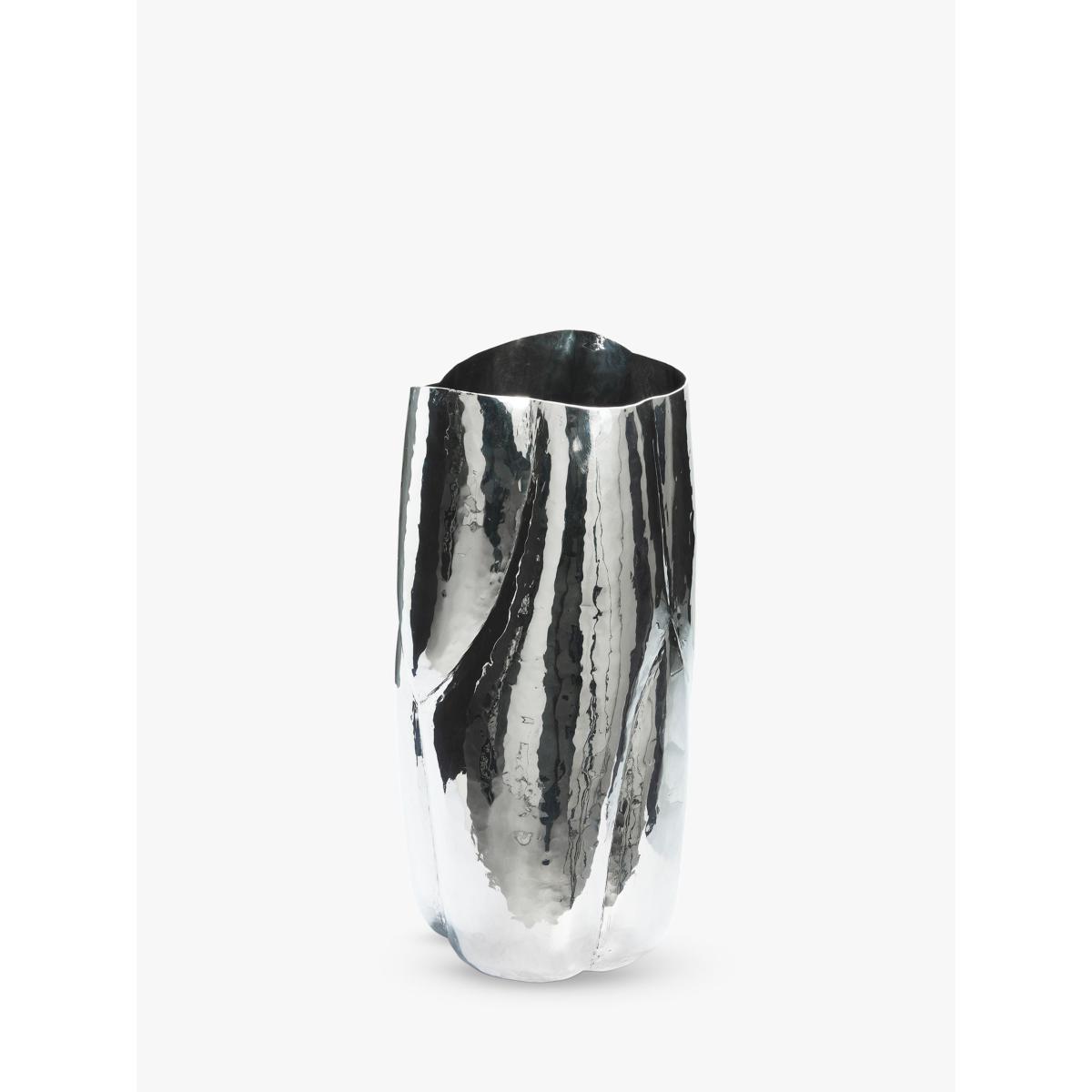 Tom Dixon Cloud Vase, H43.5cm, Silver – image 4
