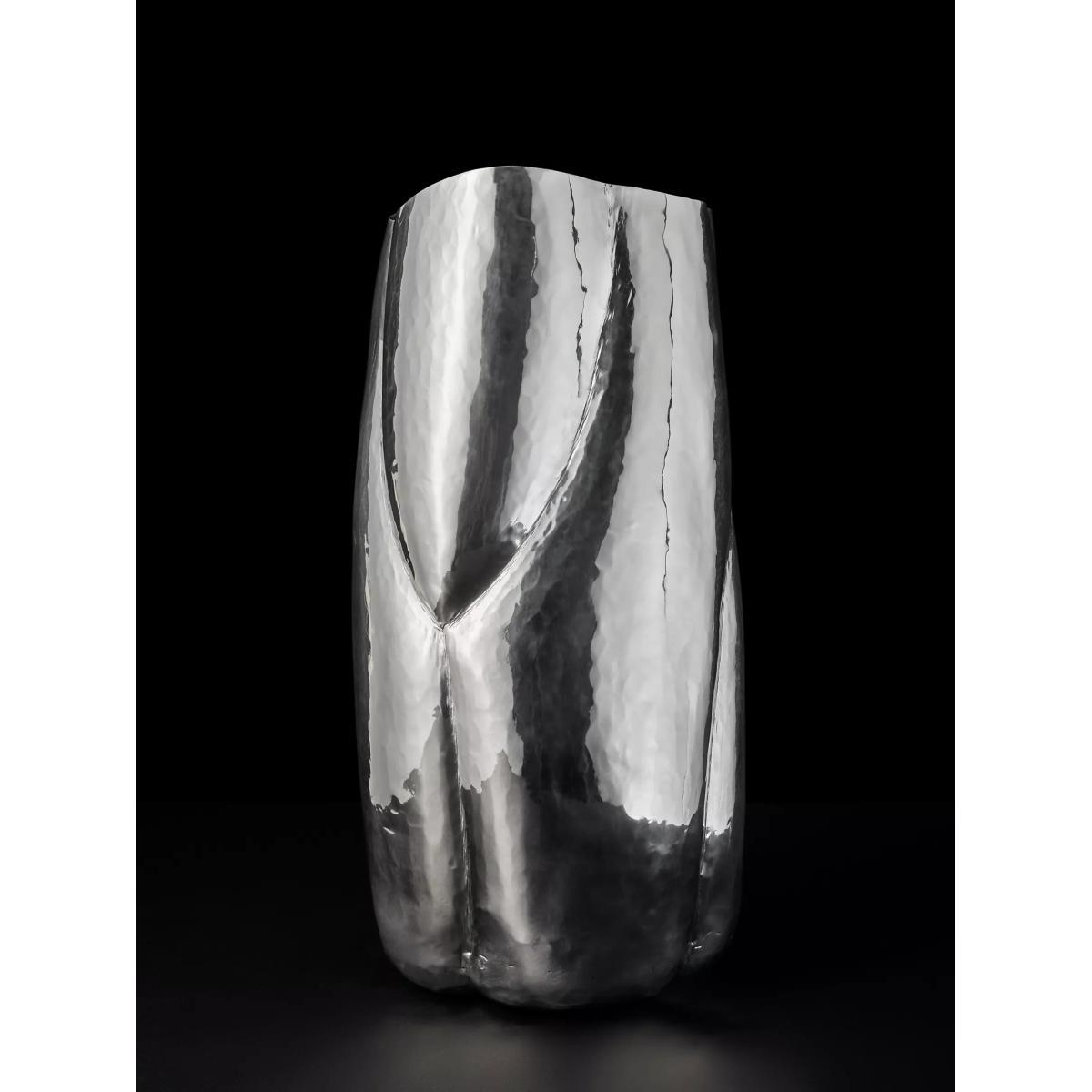 Tom Dixon Cloud Vase, H43.5cm, Silver – image 8
