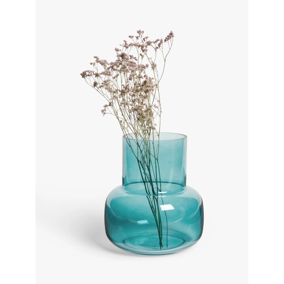 John Lewis Coloured Glass Vase, H27cm, Blue – image 2