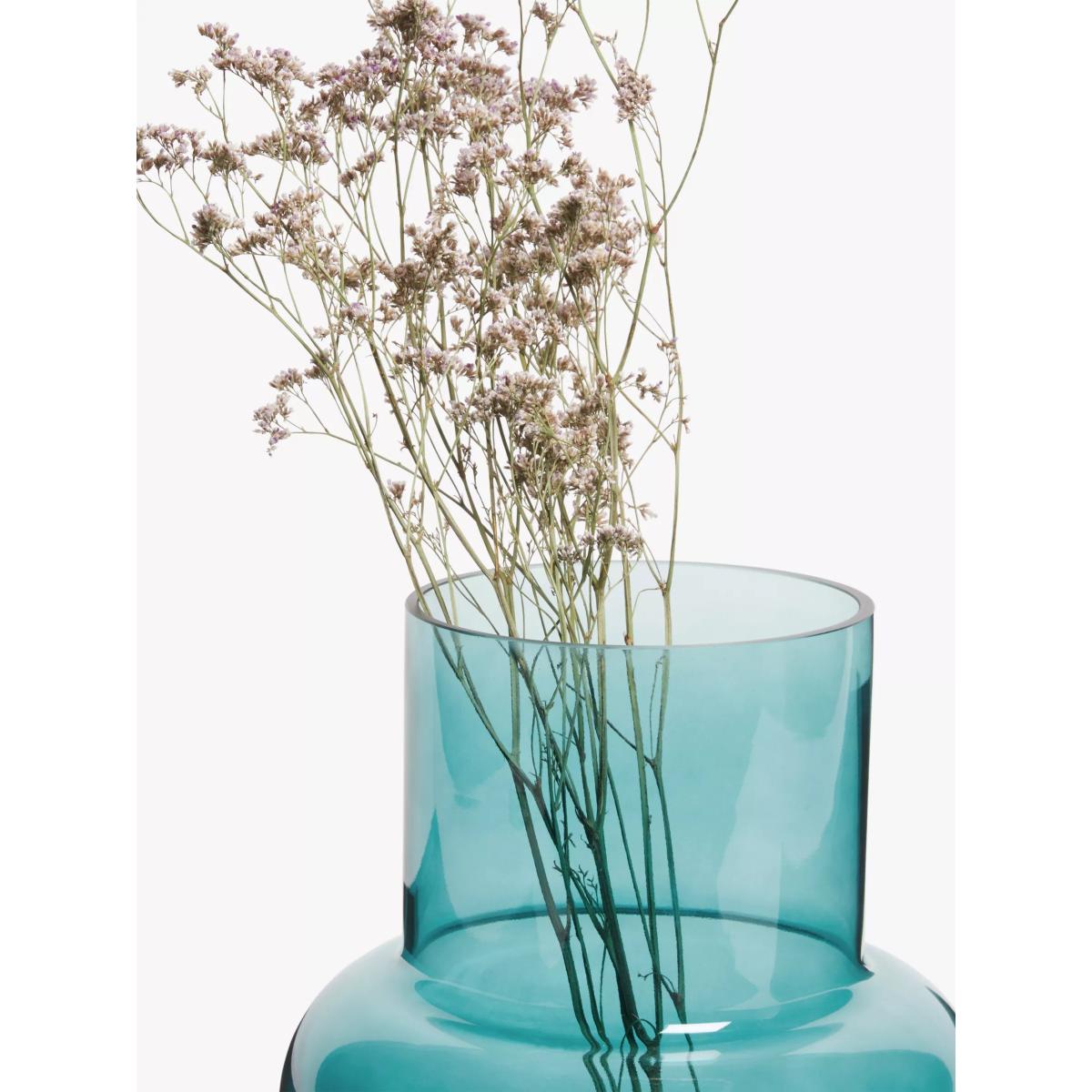 John Lewis Coloured Glass Vase, H27cm, Blue – image 3