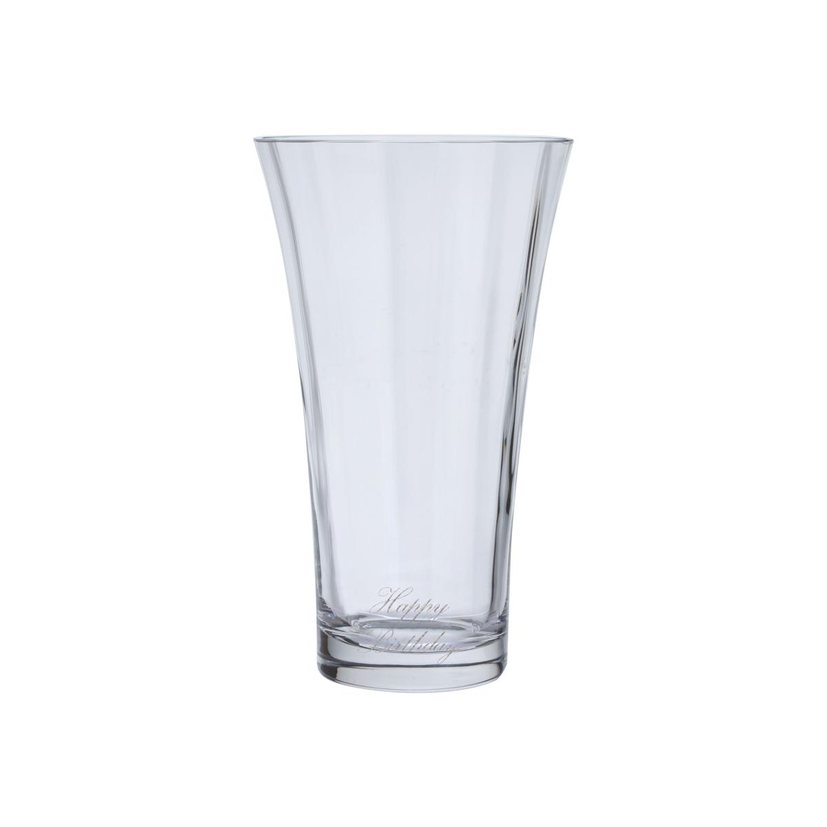 Dartington Crystal Personalised Florabundance Bouquet Array Vase, H22.5cm, Palace Script Font – image 1