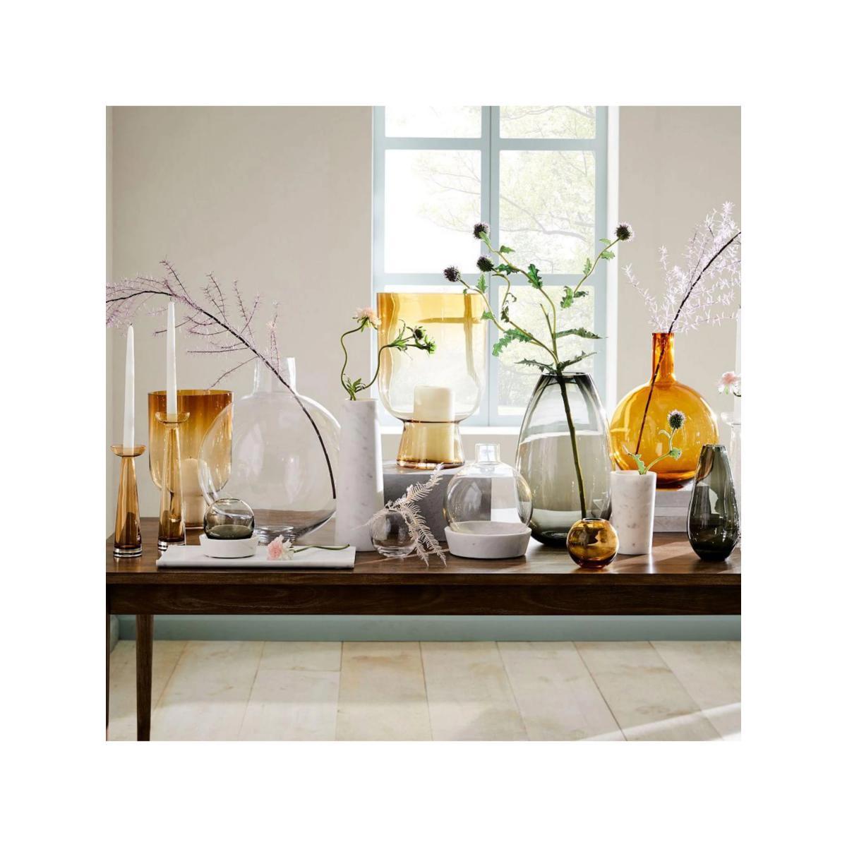 west elm Foundations Small Glass Vase, H23cm, Clear – image 3