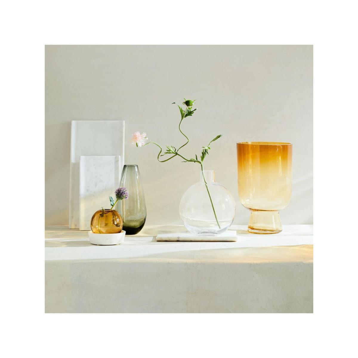 west elm Foundations Small Glass Vase, H23cm, Clear – image 4