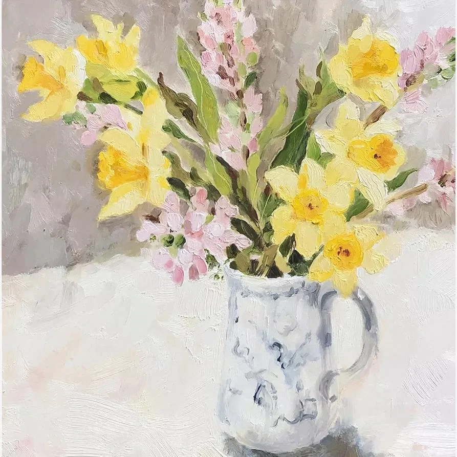 Woodmansterne Vase of Daffodils Easter Card
