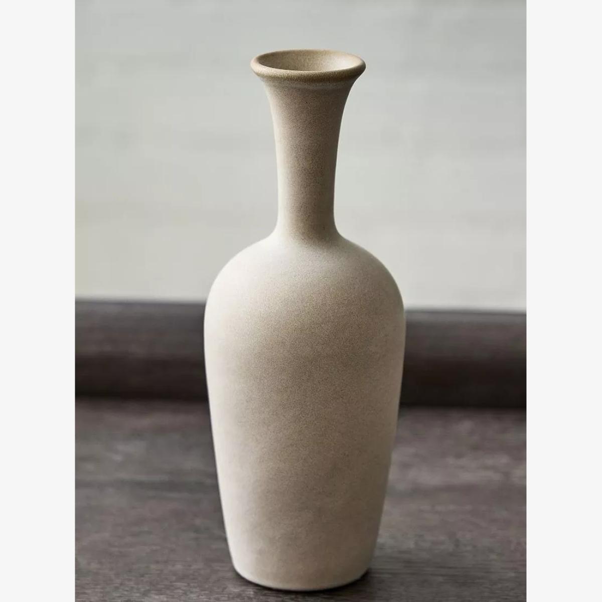 west elm Ceramic Bud Vase, H25cm, Neutral – image 1