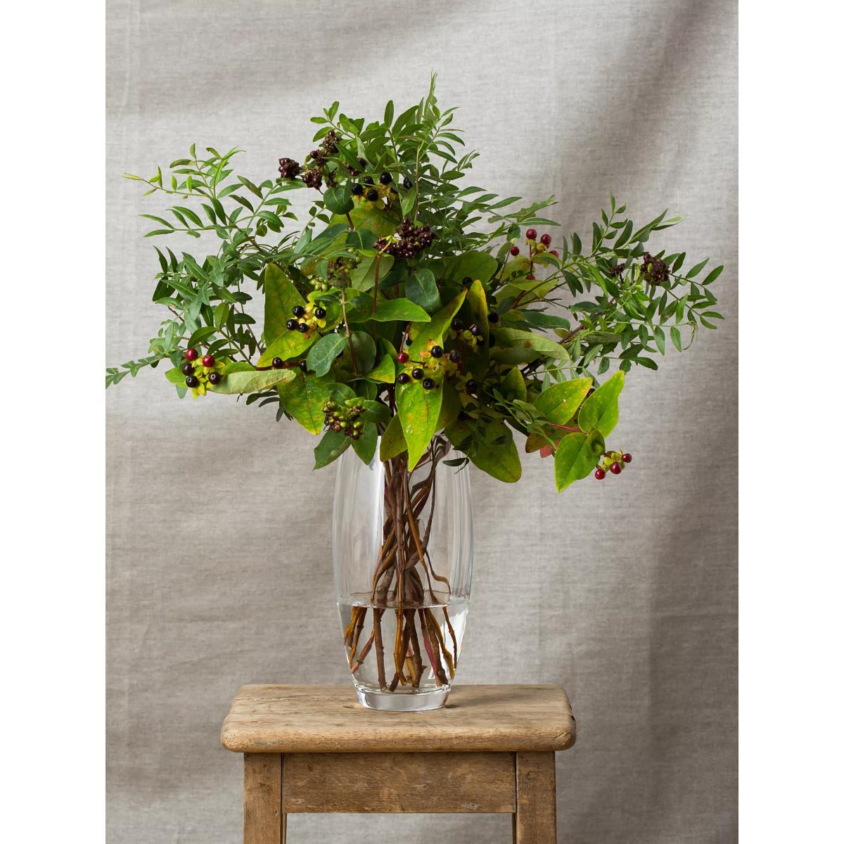 Dartington Crystal Florabundance Bouquet Barrel Vase, H24cm, Clear – image 2