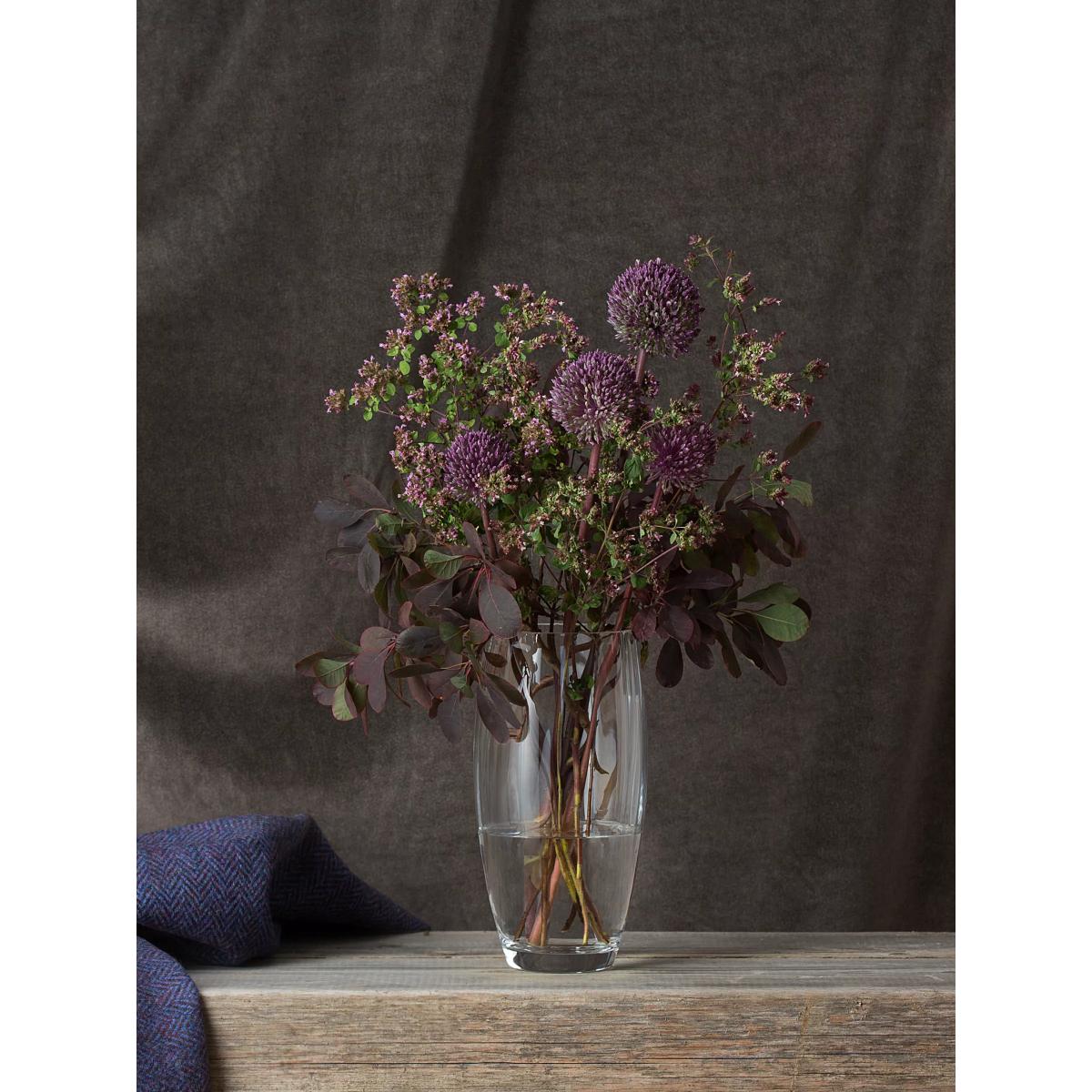 Dartington Crystal Florabundance Bouquet Barrel Vase, H24cm, Clear – image 3