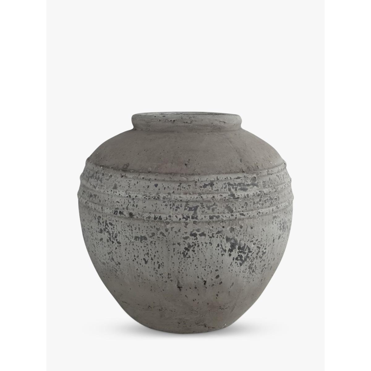 One.World Birkdale Rounded Pot Vase, H38cm, Natural Stone – image 2