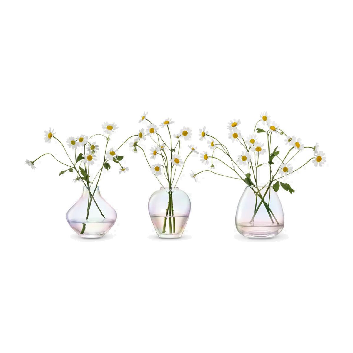 LSA International Mother of Pearl Trio of Vases, H9.5cm – image 1