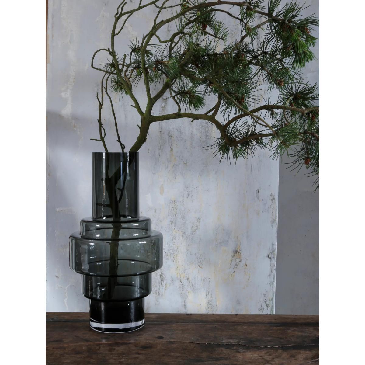 Ro Collection No. 45 Hurricane Candle Holder or Vase, H46cm, Smoked Grey – image 5
