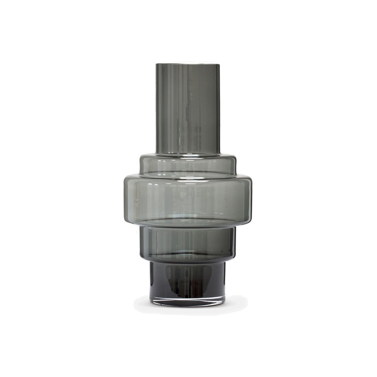 Ro Collection No. 45 Hurricane Candle Holder or Vase, H46cm, Smoked Grey – image 1