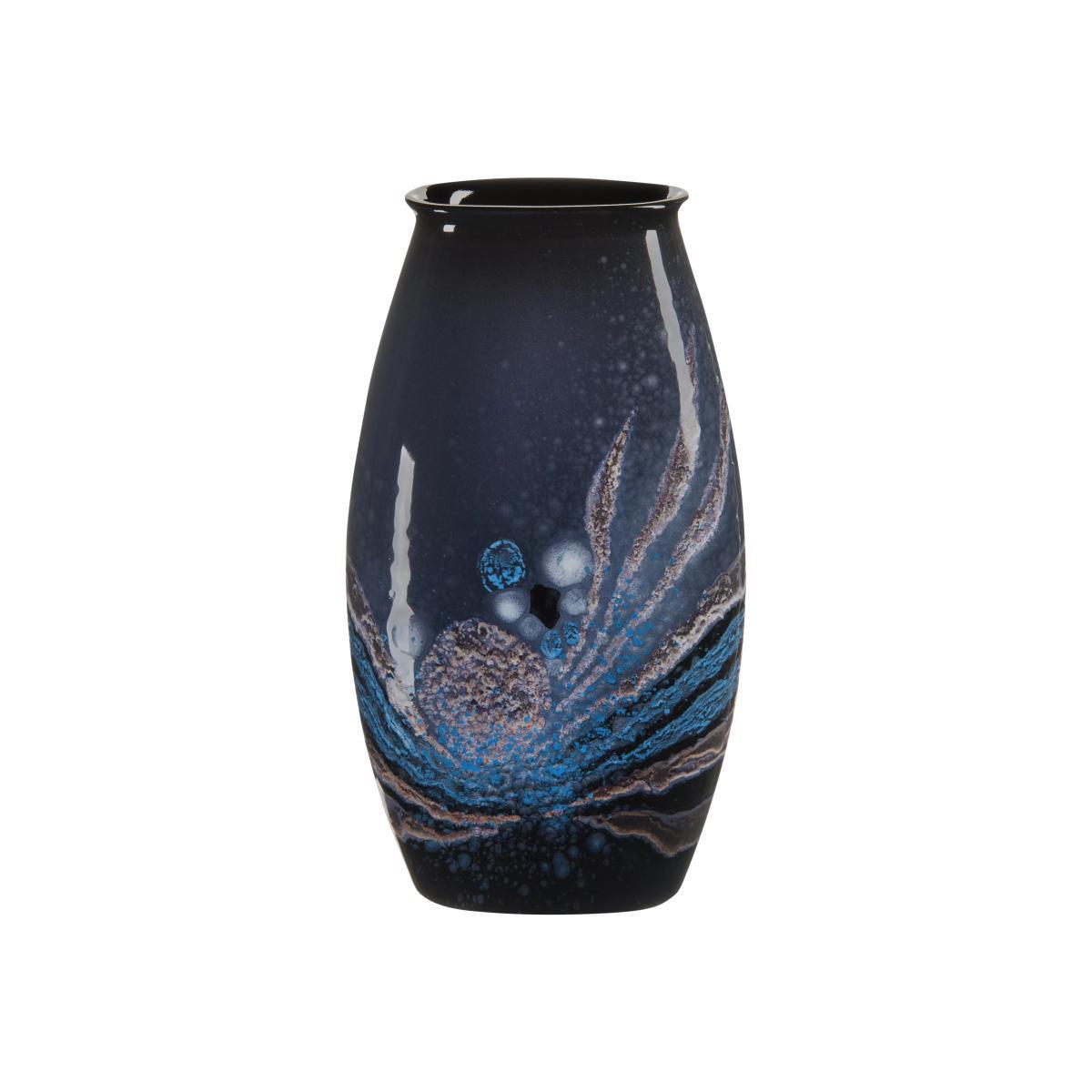 Poole Pottery Celestial Manhattan Vase, H26cm, Grey/Blue – image 1
