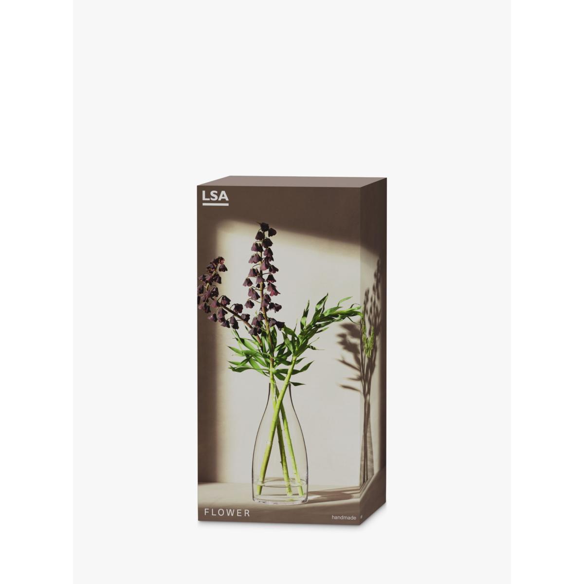 LSA International Flower Kiln Vase, H31cm, Clear – image 4