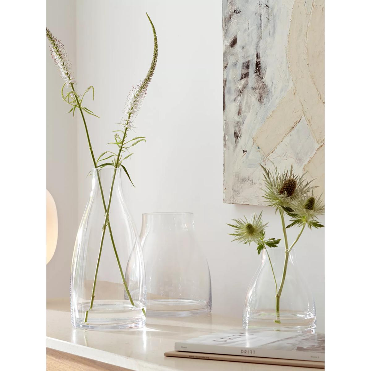 LSA International Flower Kiln Vase, H31cm, Clear – image 5