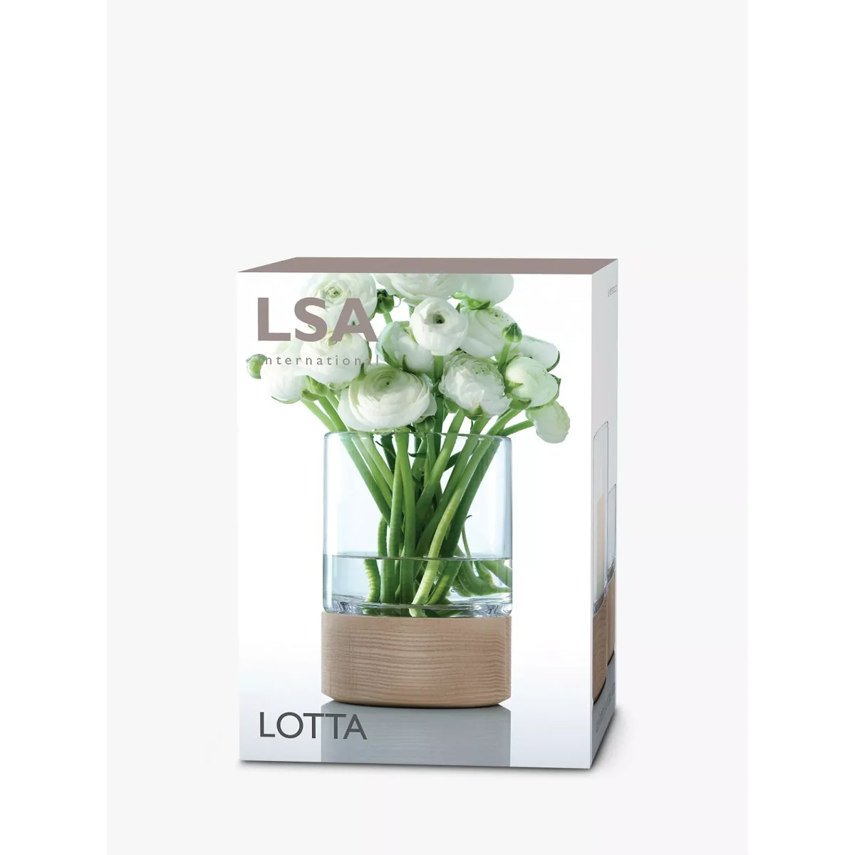LSA International Lotta Glass Vase/Lantern, H18cm – image 3