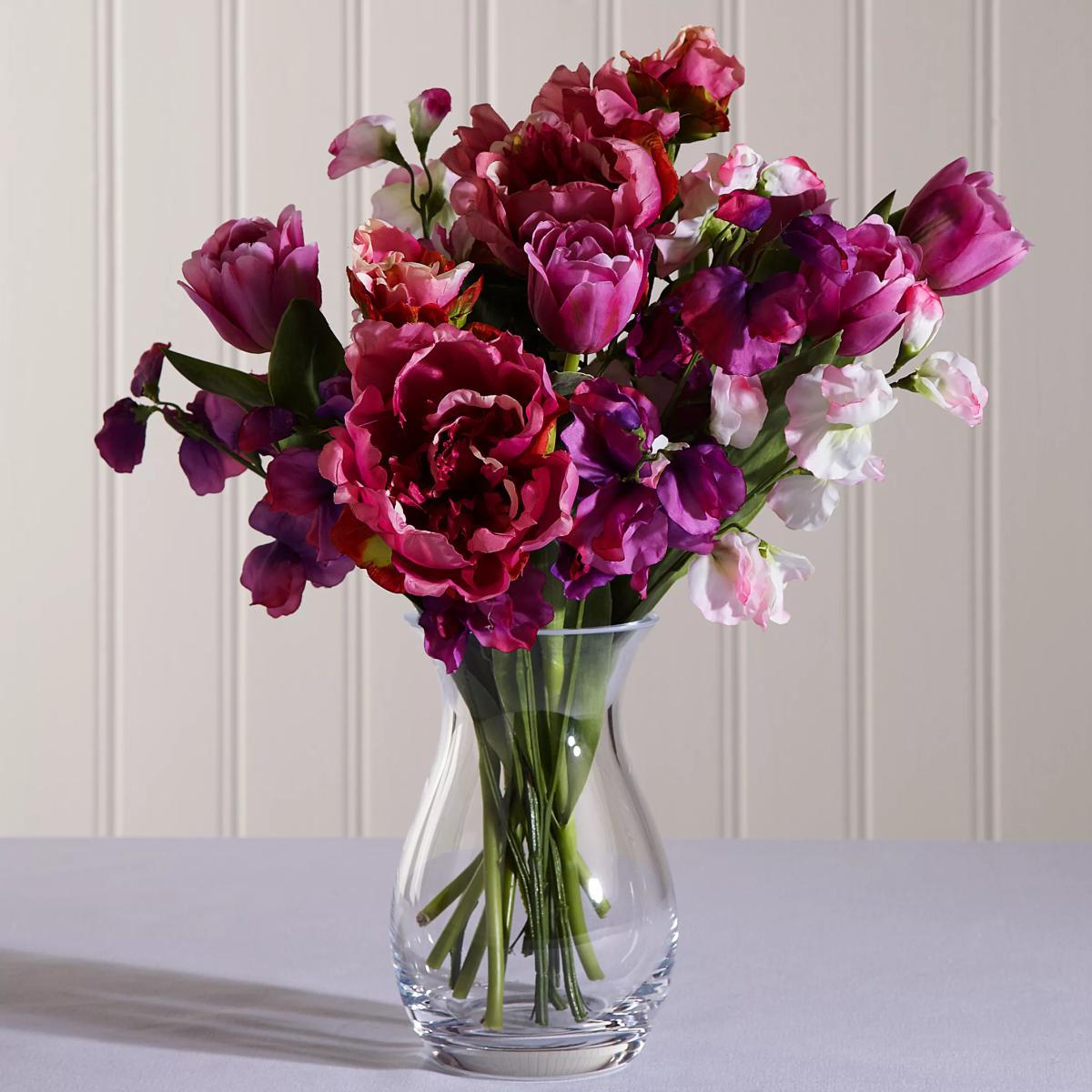 LSA International Flower Grand Posy Vase, H32cm, Clear – image 9