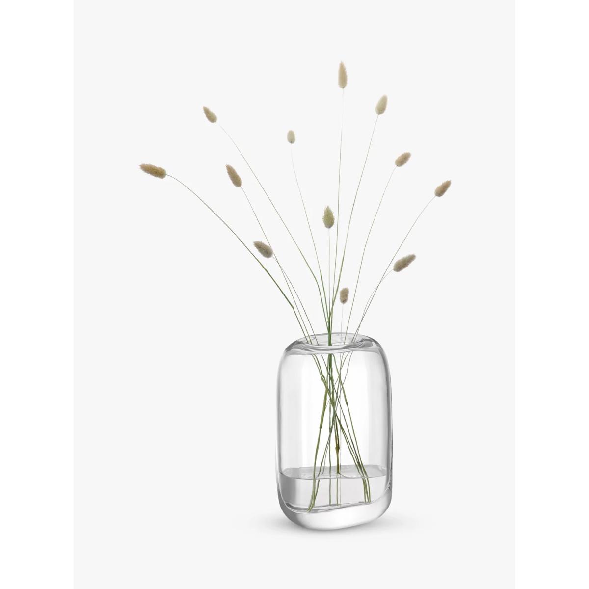 LSA International Melt Glass Vase, H24cm, Clear – image 2