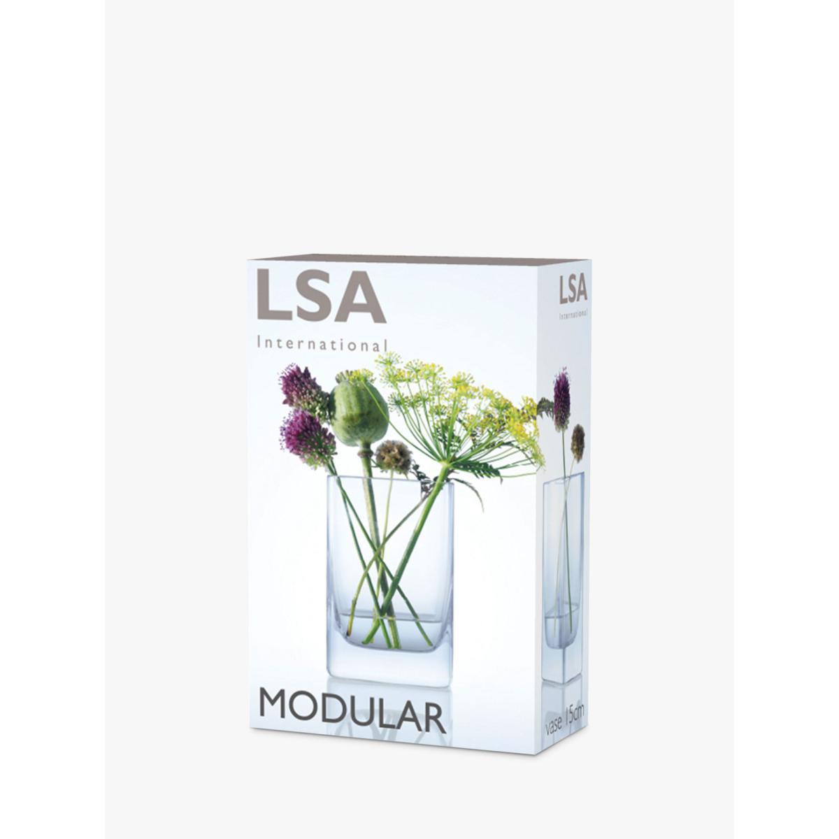 LSA International Modular Vase, H15cm, Clear – image 3