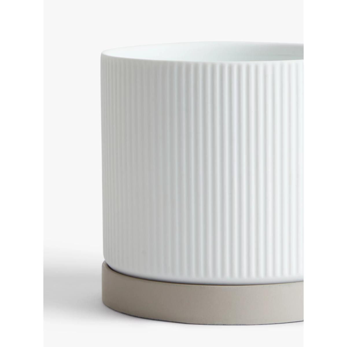 John Lewis & Partners Ribbed Planter Vase – image 3