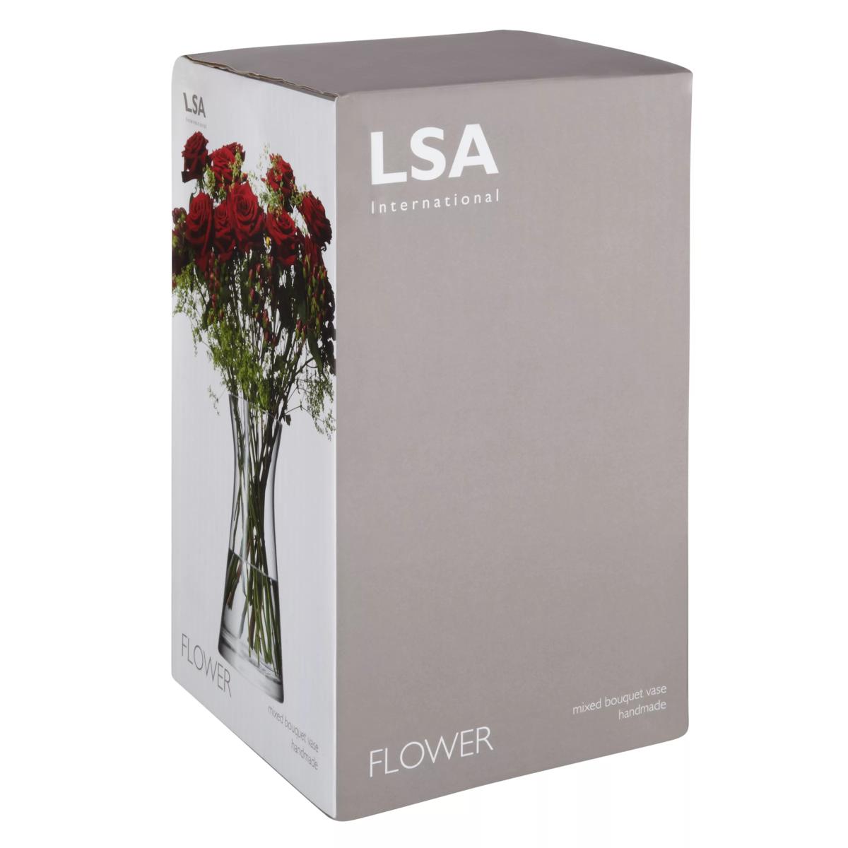 LSA International Flower Bouquet Flared Vase, H29cm, Clear – image 2