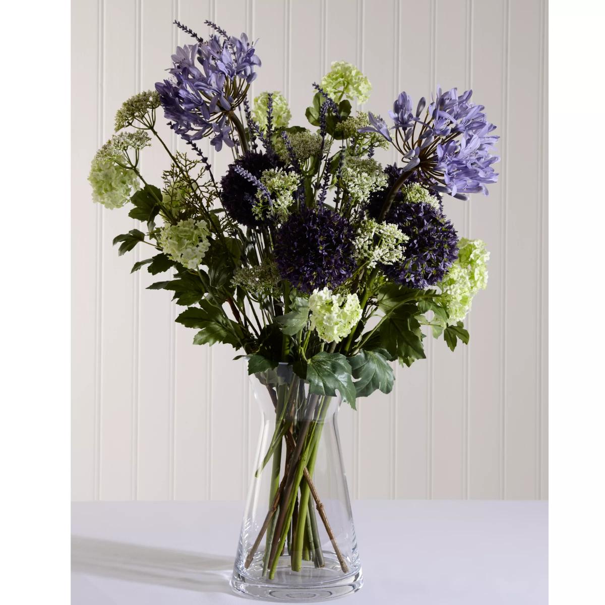 LSA International Flower Bouquet Flared Vase, H29cm, Clear – image 3