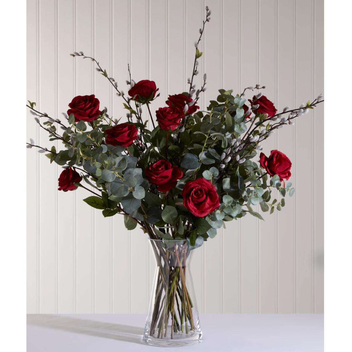 LSA International Flower Bouquet Flared Vase, H29cm, Clear – image 4