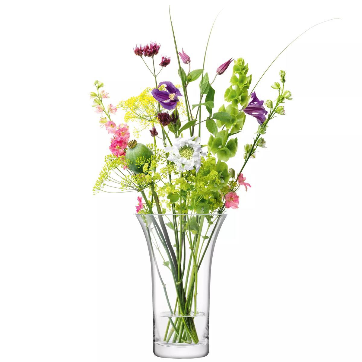 LSA International Flower Flared Vase, 26cm, Clear – image 2