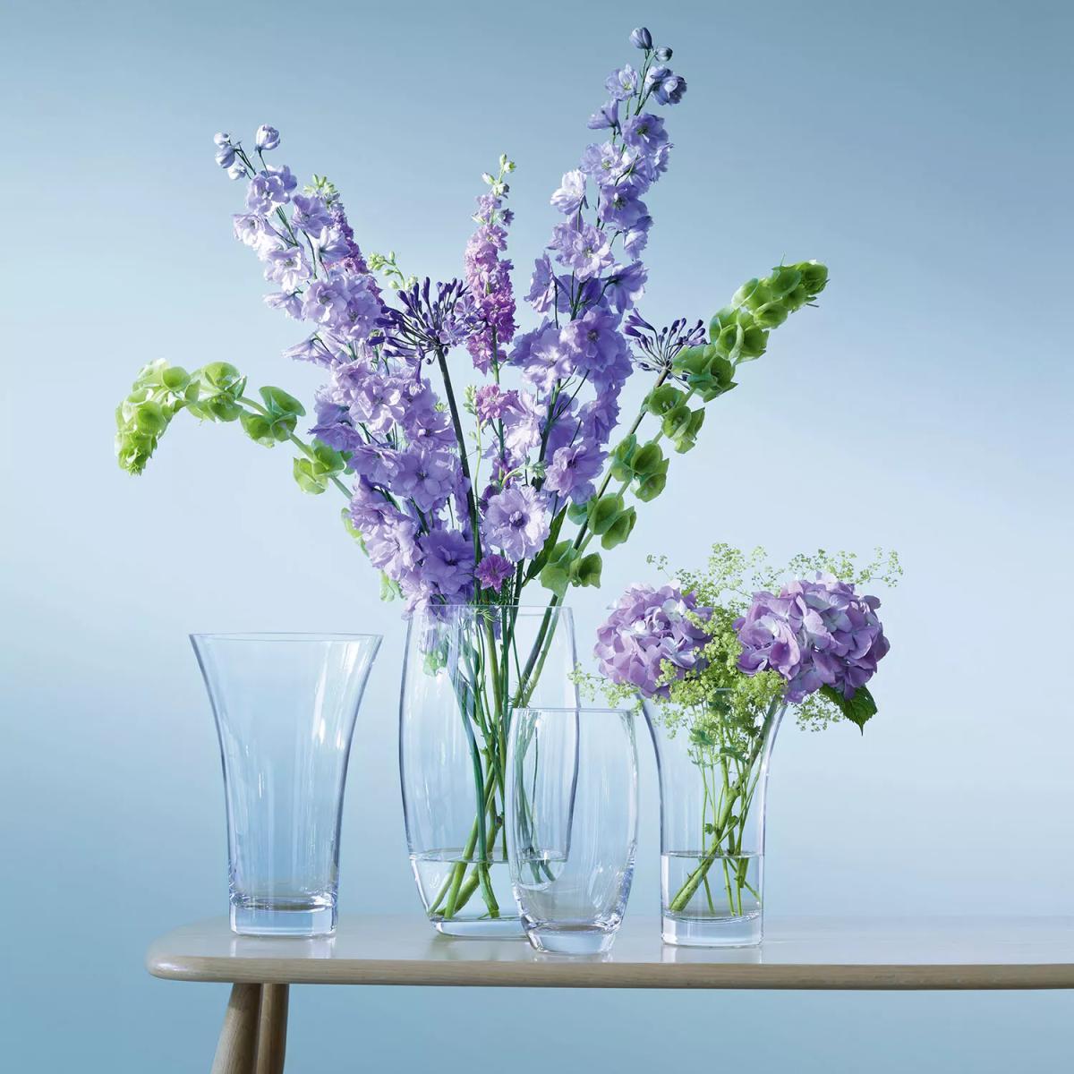 LSA International Flower Flared Vase, 26cm, Clear – image 4