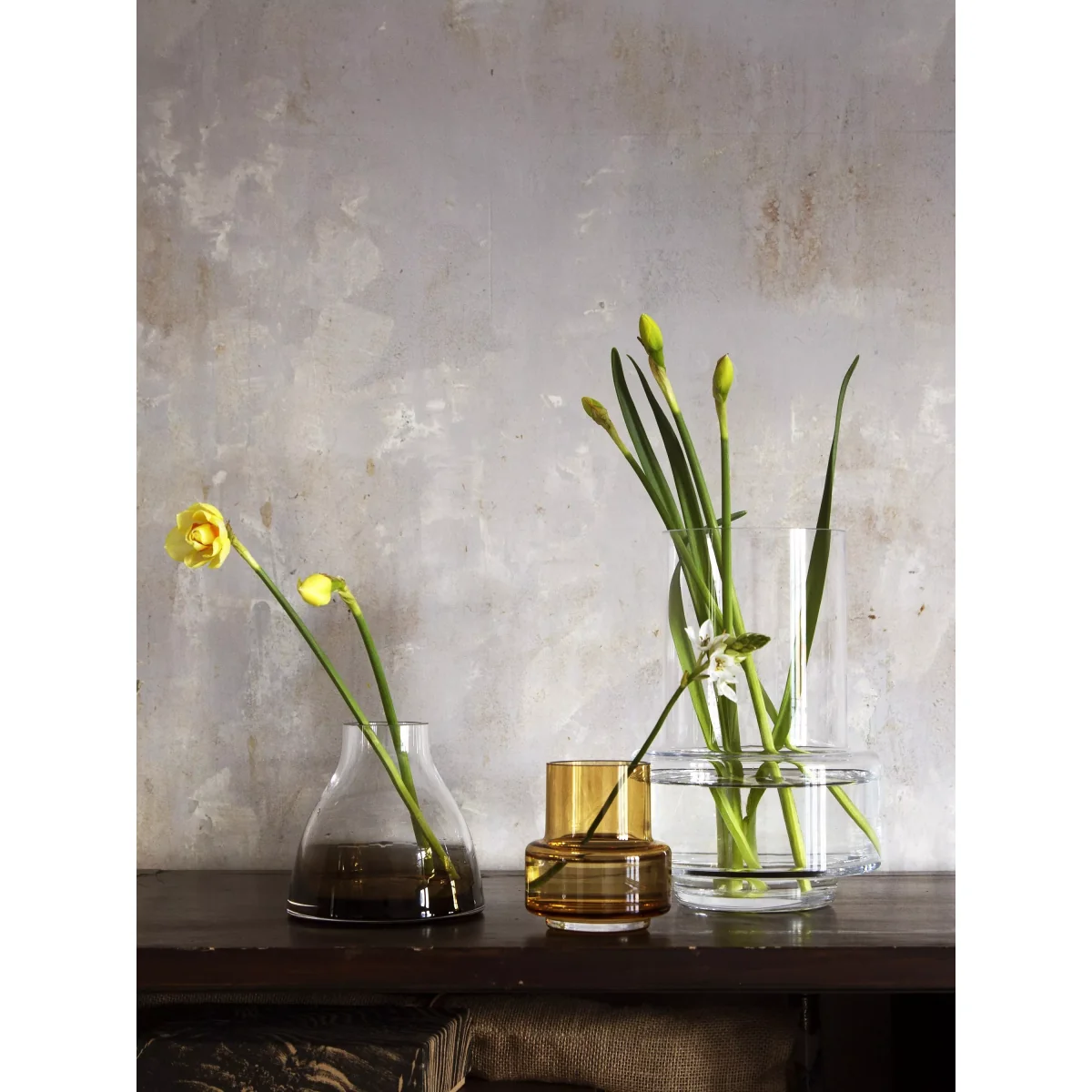 Ro Collection No. 25 Hurricane Tealight Holder or Vase, Amber – image 2