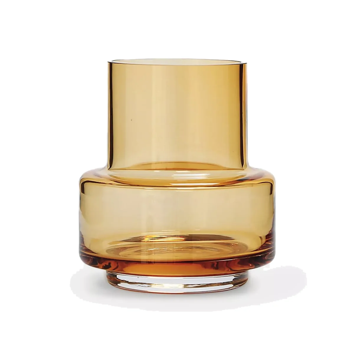 Ro Collection No. 25 Hurricane Tealight Holder or Vase, Amber – image 1