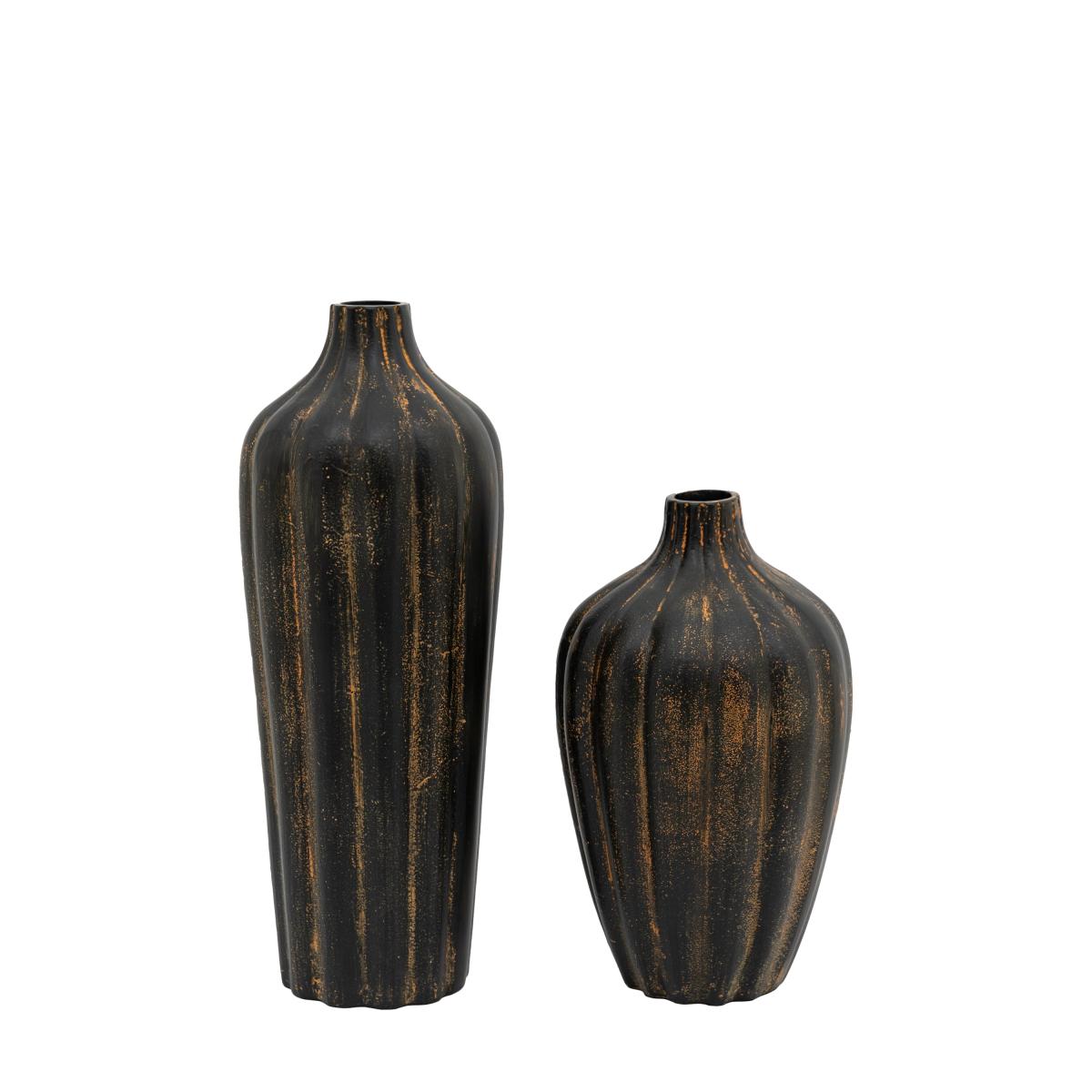 Alda Vase - Black (Set of 2) – image 2