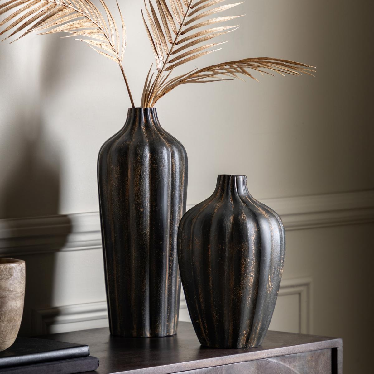 Alda Vase - Black (Set of 2) – image 1